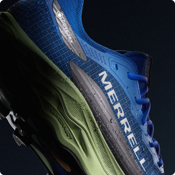 Closeup of Merrell Agility Peak 6 shoes